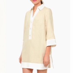 Final price Tuckernuck champagne collier women dress size XL Or 14 NWT